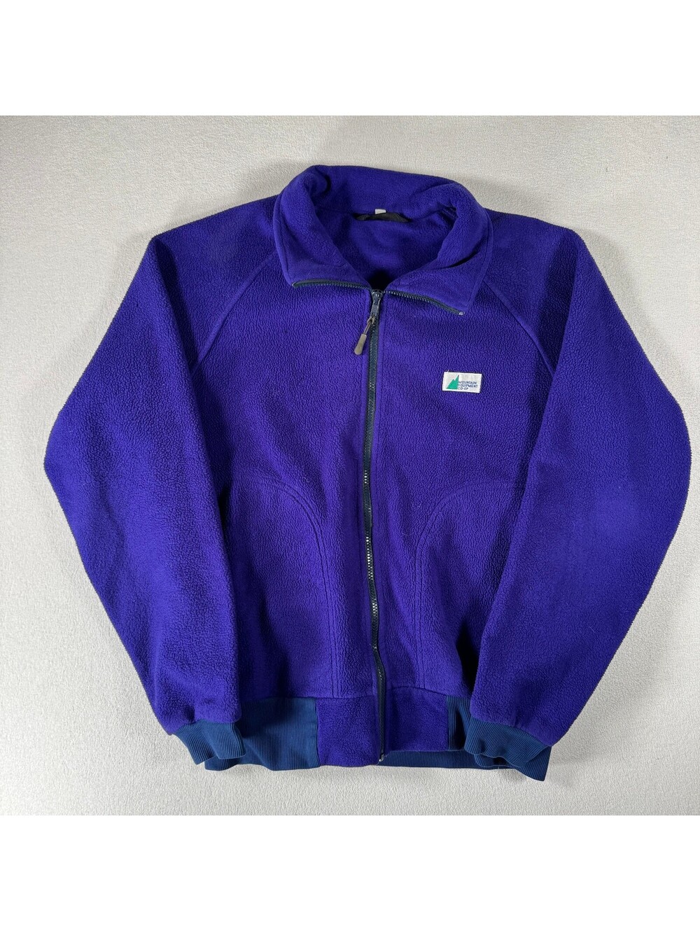 Vintage 90s Mountain Equipment Co-op Purple Full Zip Fleece Jacket Size Medium